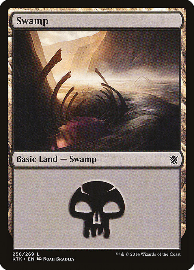 Swamp (258) [Khans of Tarkir] MTG Single Magic: The Gathering | Red Claw Gaming