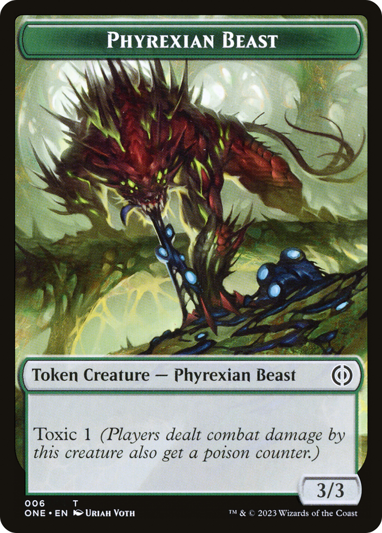 Phyrexian Goblin // Phyrexian Beast Double-Sided Token [Phyrexia: All Will Be One Tokens] MTG Single Magic: The Gathering | Red Claw Gaming