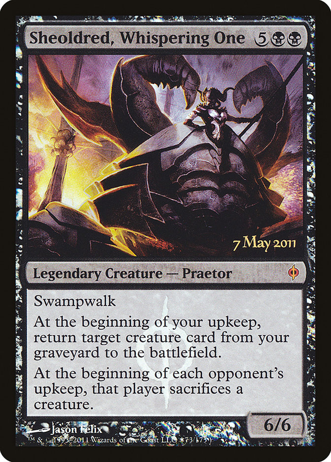 Sheoldred, Whispering One [New Phyrexia Prerelease Promos] MTG Single Magic: The Gathering | Red Claw Gaming