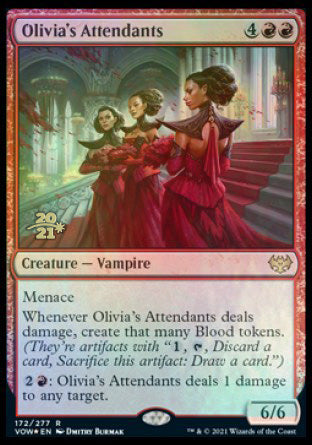 Olivia's Attendants [Innistrad: Crimson Vow Prerelease Promos] MTG Single Magic: The Gathering | Red Claw Gaming