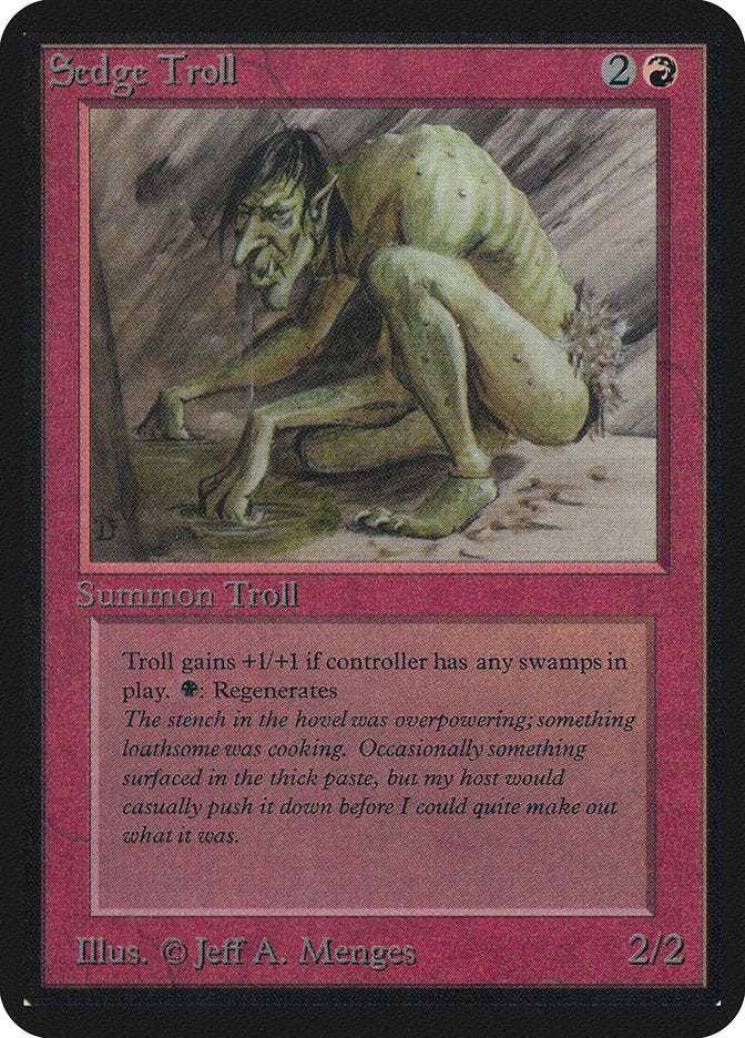 Sedge Troll [Alpha Edition] MTG Single Magic: The Gathering | Red Claw Gaming
