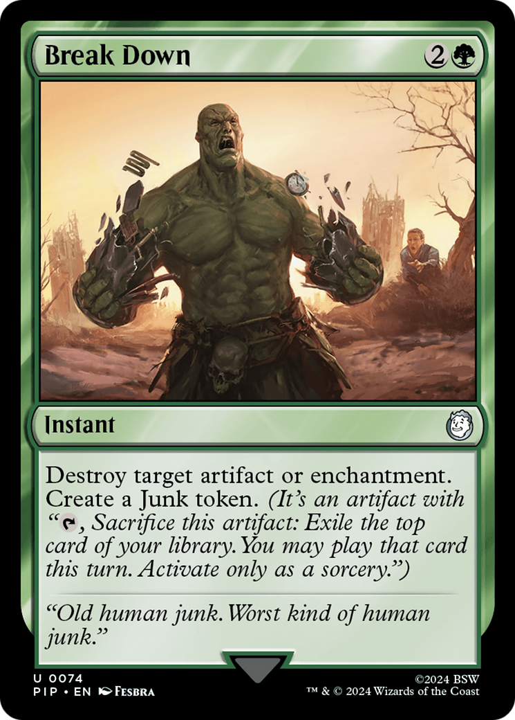 Break Down [Fallout] MTG Single Magic: The Gathering | Red Claw Gaming