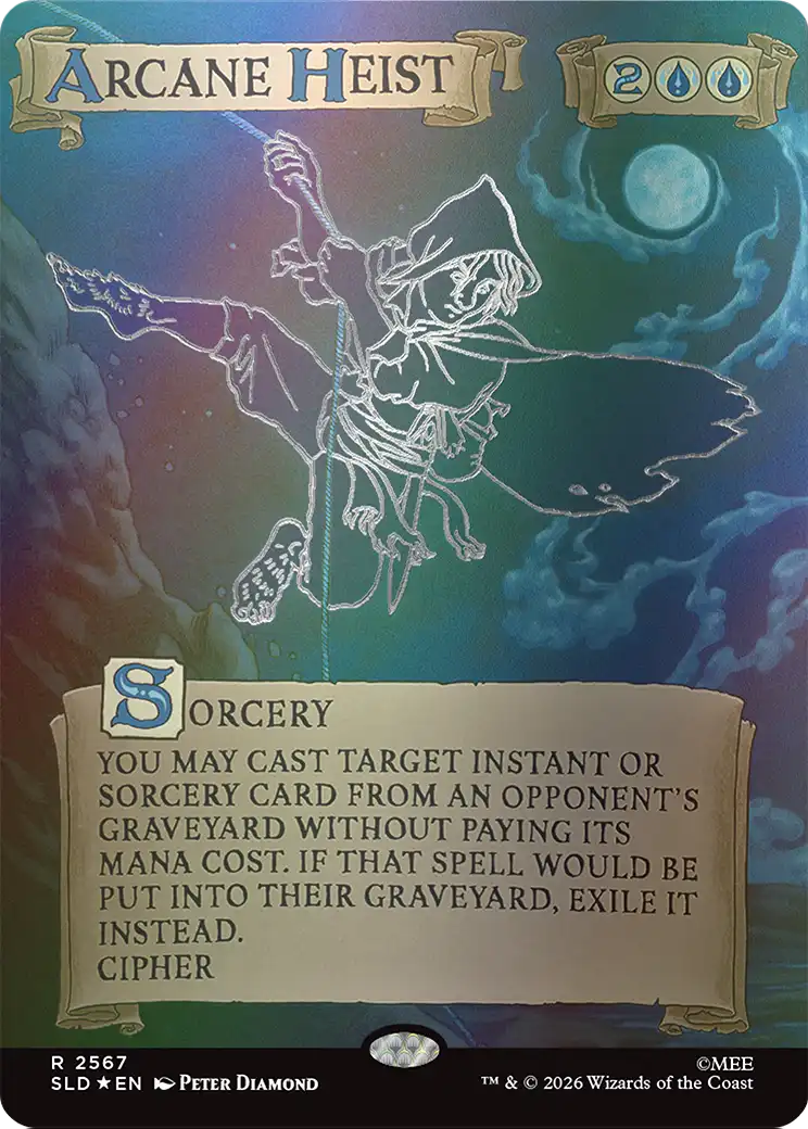 Arcane Heist (Out Of Sight Foil) [Secret Lair Drop Series] MTG Single Magic: The Gathering | Red Claw Gaming