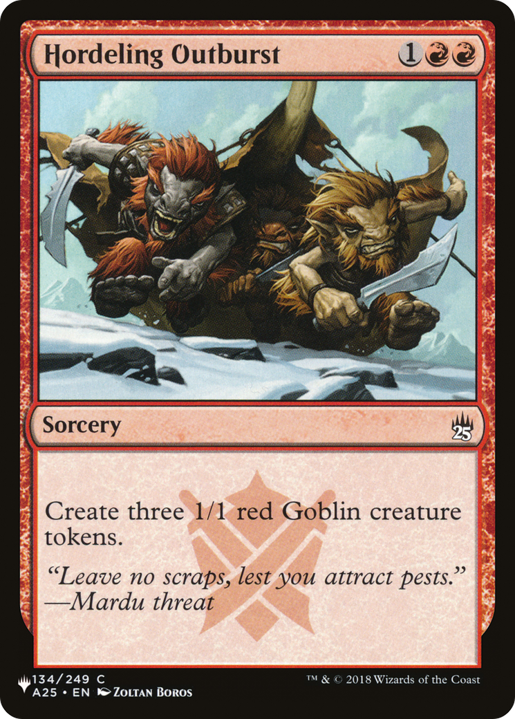 Hordeling Outburst [The List] MTG Single Magic: The Gathering | Red Claw Gaming