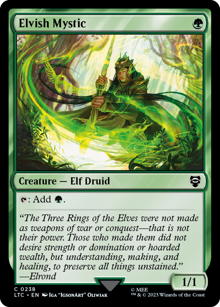 Elvish Mystic [The Lord of the Rings: Tales of Middle-Earth Commander] MTG Single Magic: The Gathering | Red Claw Gaming