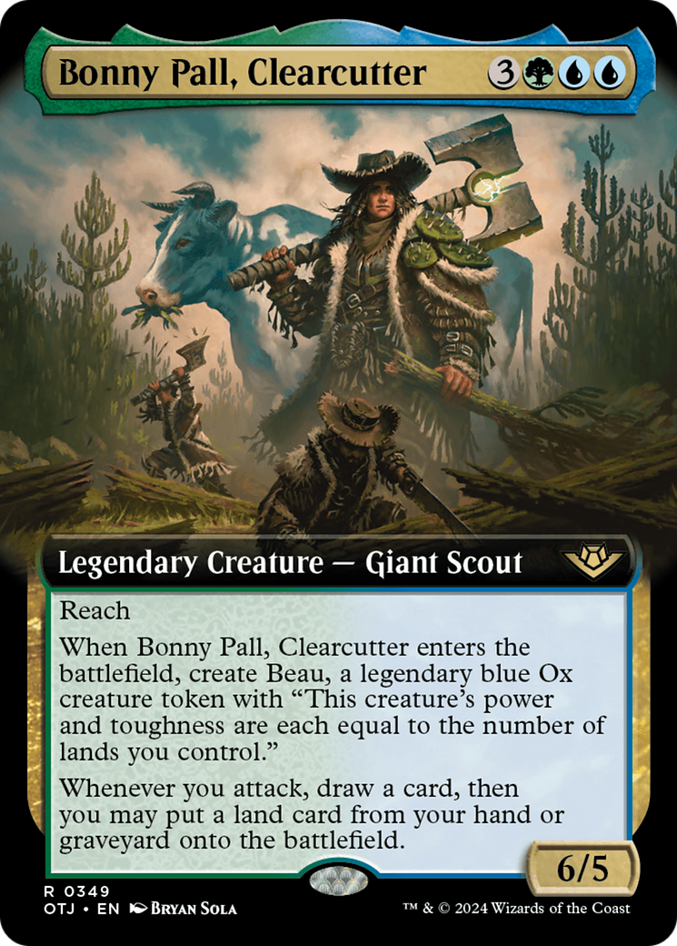 Bonny Pall, Clearcutter (Extended Art) [Outlaws of Thunder Junction] MTG Single Magic: The Gathering    | Red Claw Gaming