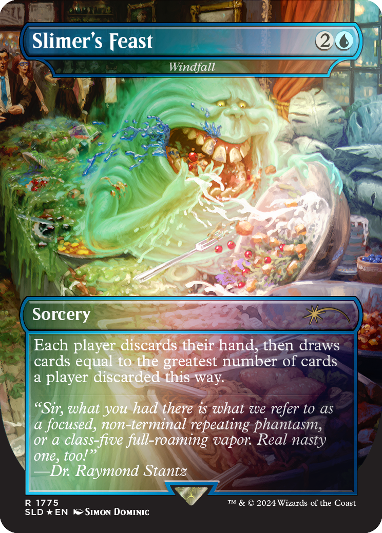 Slimer's Feast - Windfall (Rainbow Foil) [Secret Lair Drop Series] MTG Single Magic: The Gathering | Red Claw Gaming
