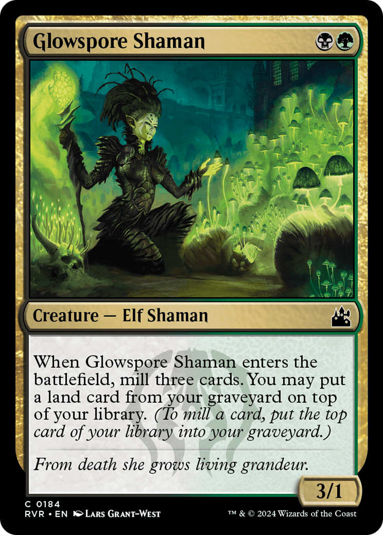 Glowspore Shaman [Ravnica Remastered] MTG Single Magic: The Gathering | Red Claw Gaming