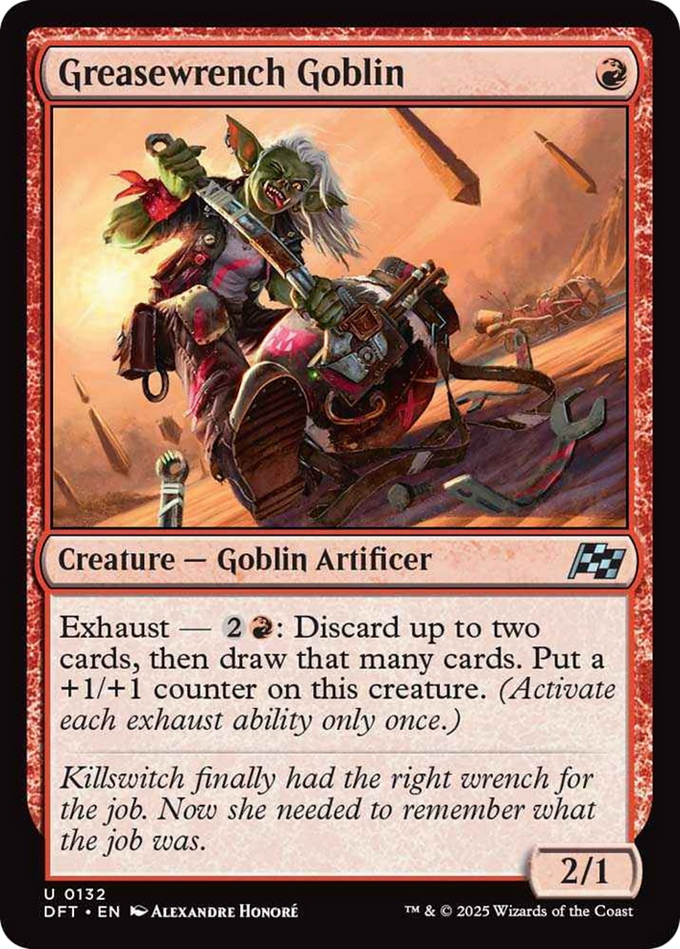 Greasewrench Goblin [Aetherdrift] MTG Single Magic: The Gathering | Red Claw Gaming