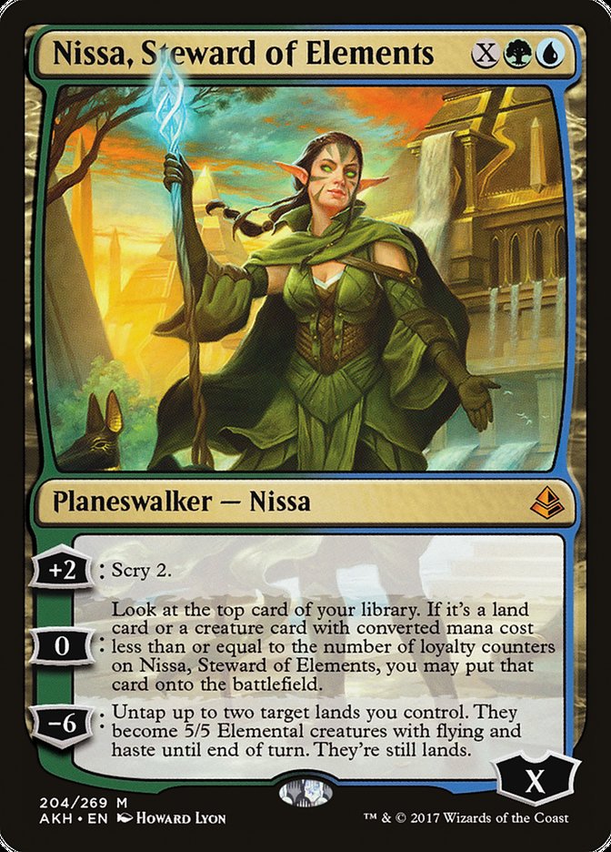 Nissa, Steward of Elements [Amonkhet] MTG Single Magic: The Gathering | Red Claw Gaming