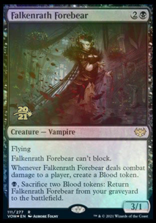 Falkenrath Forebear [Innistrad: Crimson Vow Prerelease Promos] MTG Single Magic: The Gathering | Red Claw Gaming