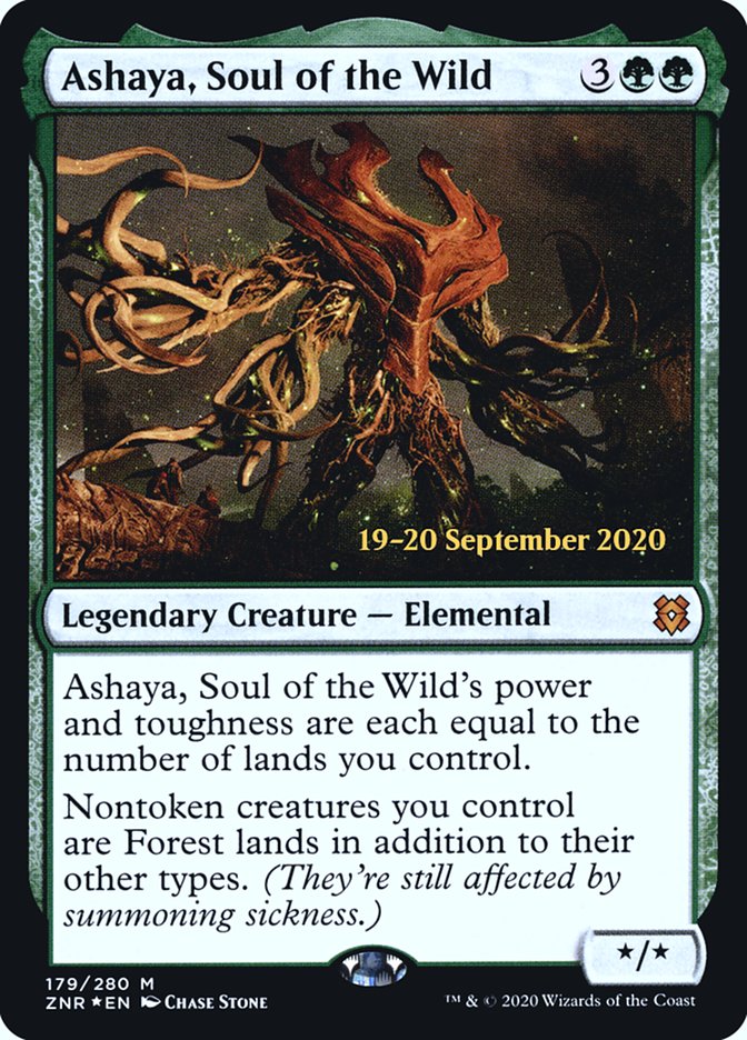 Ashaya, Soul of the Wild [Zendikar Rising Prerelease Promos] MTG Single Magic: The Gathering | Red Claw Gaming