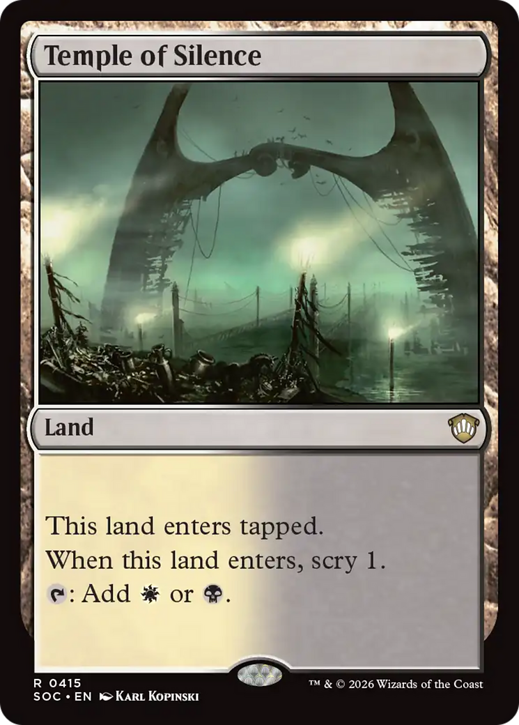 Temple of Silence [Secrets of Strixhaven Commander] MTG Single Magic: The Gathering | Red Claw Gaming
