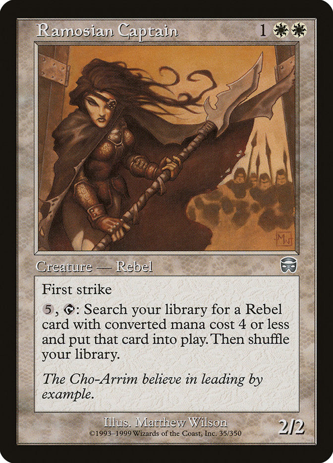Ramosian Captain [Mercadian Masques] MTG Single Magic: The Gathering | Red Claw Gaming