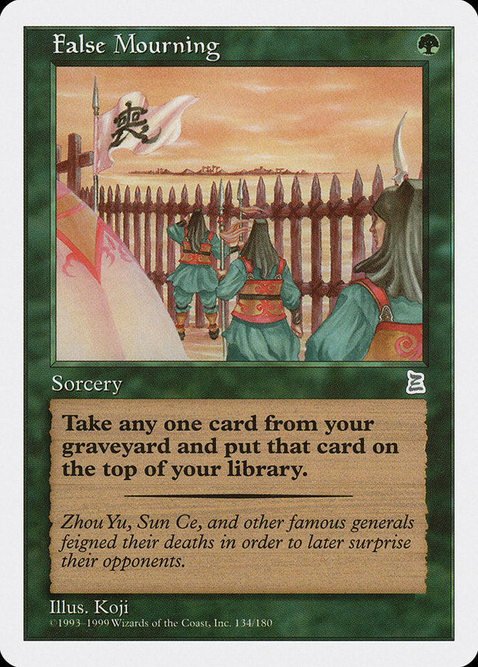 False Mourning [Portal Three Kingdoms] MTG Single Magic: The Gathering | Red Claw Gaming