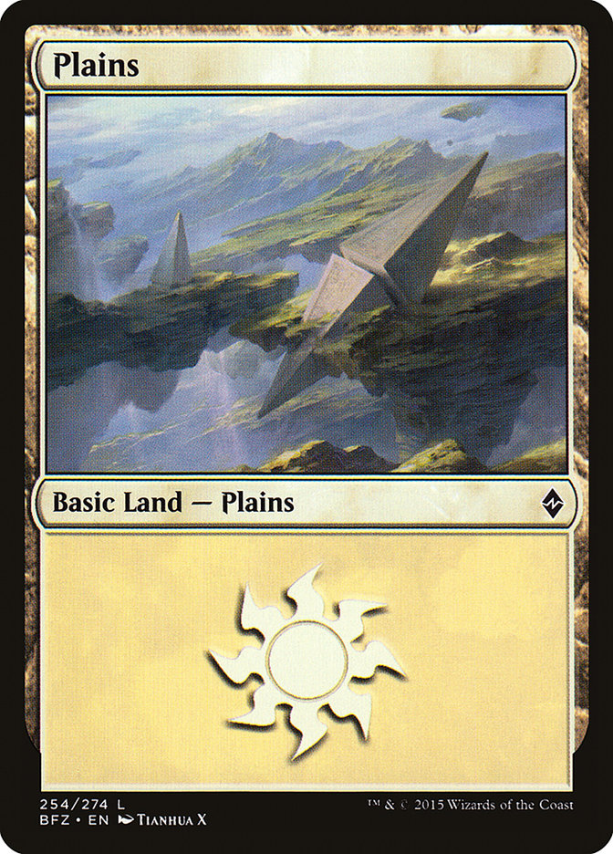 Plains (254) [Battle for Zendikar] MTG Single Magic: The Gathering | Red Claw Gaming