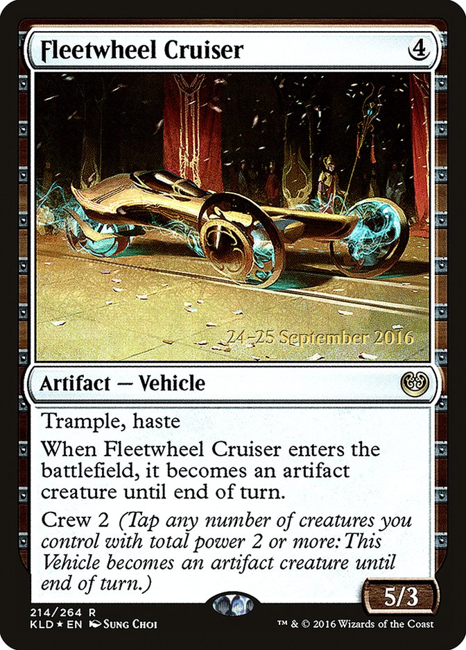 Fleetwheel Cruiser [Kaladesh Prerelease Promos] MTG Single Magic: The Gathering | Red Claw Gaming