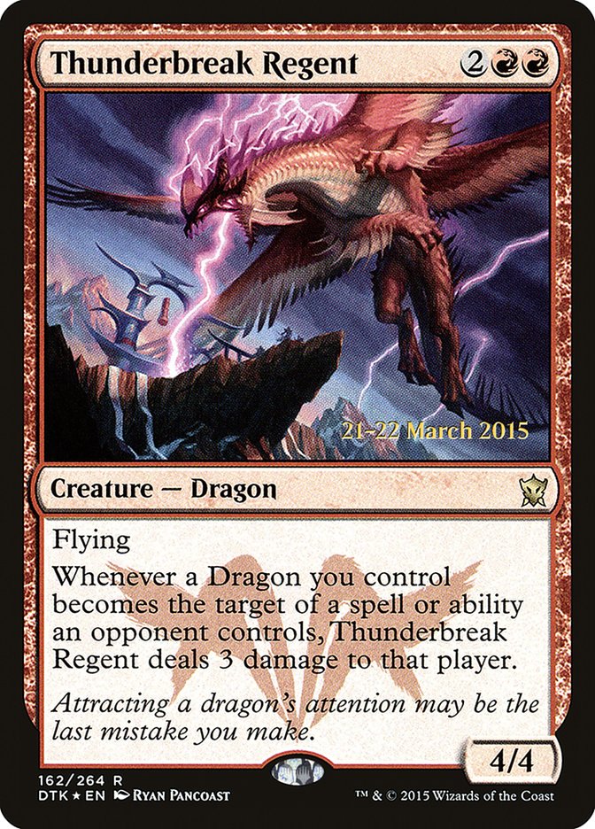 Thunderbreak Regent [Dragons of Tarkir Prerelease Promos] MTG Single Magic: The Gathering | Red Claw Gaming