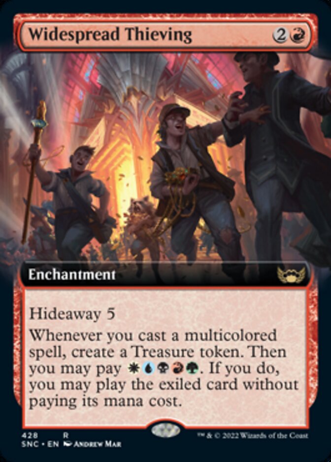 Widespread Thieving (Extended Art) [Streets of New Capenna] MTG Single Magic: The Gathering | Red Claw Gaming