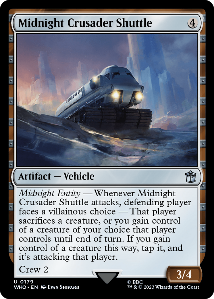 Midnight Crusader Shuttle [Doctor Who] MTG Single Magic: The Gathering | Red Claw Gaming