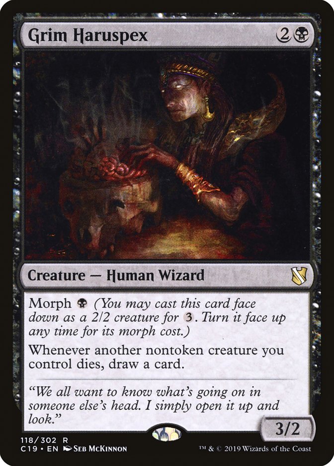 Grim Haruspex [Commander 2019] MTG Single Magic: The Gathering | Red Claw Gaming