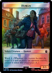 Human (0038) // Clue (0055) Double-Sided Token (Surge Foil) [Doctor Who Tokens] MTG Single Magic: The Gathering | Red Claw Gaming