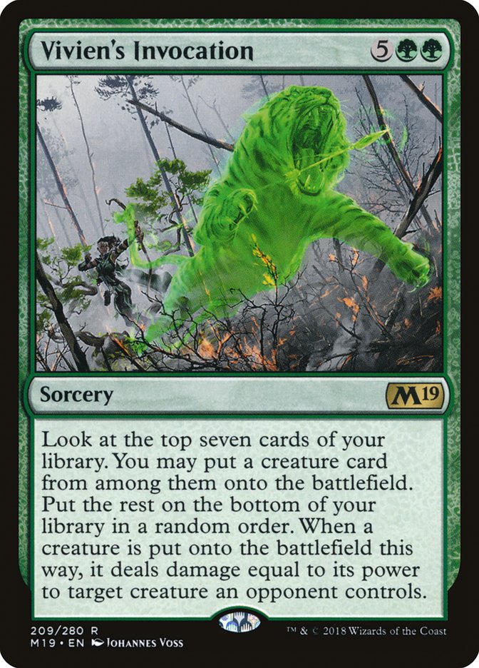 Vivien's Invocation [Core Set 2019] MTG Single Magic: The Gathering | Red Claw Gaming