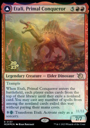 Etali, Primal Conqueror // Etali, Primal Sickness [March of the Machine Prerelease Promos] MTG Single Magic: The Gathering    | Red Claw Gaming