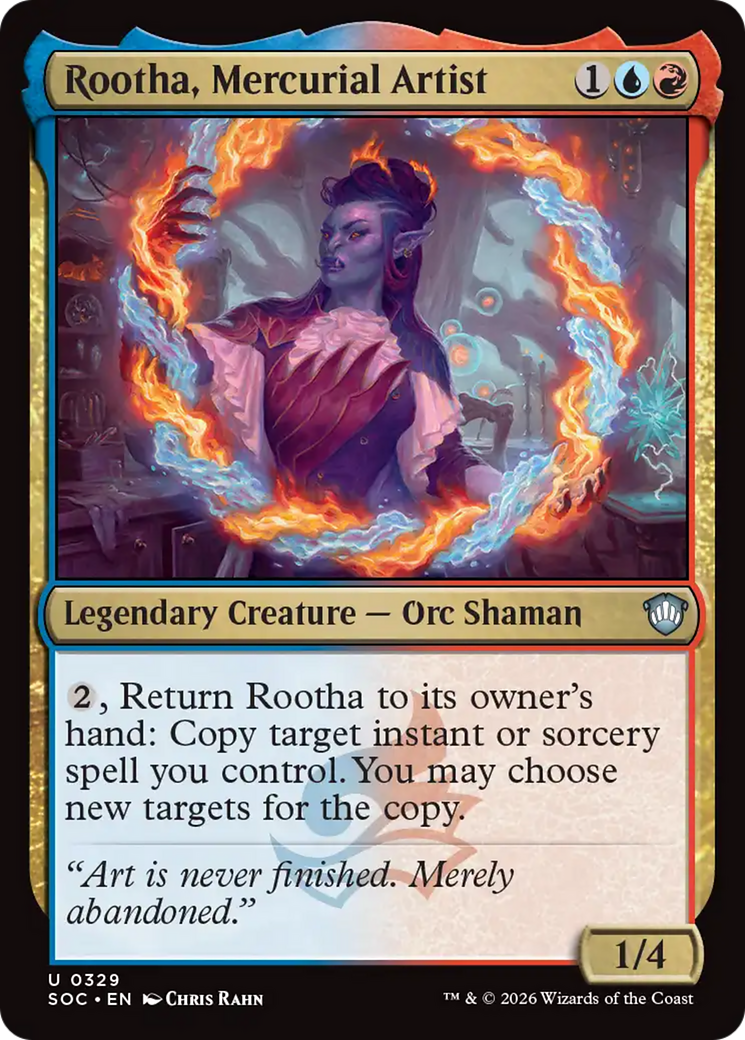 Rootha, Mercurial Artist [Secrets of Strixhaven Commander] MTG Single Magic: The Gathering | Red Claw Gaming