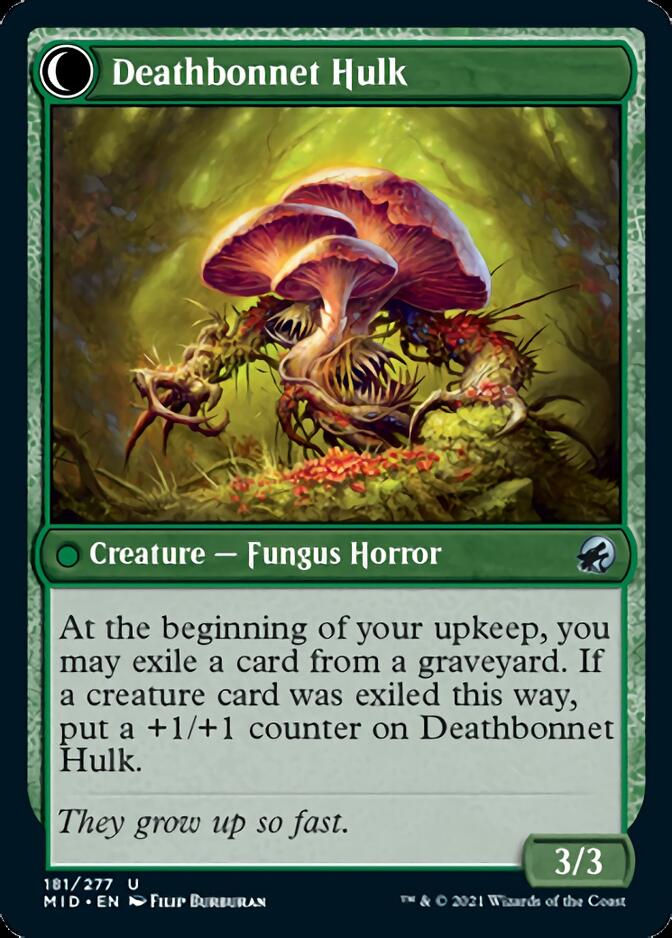 Deathbonnet Sprout // Deathbonnet Hulk [Innistrad: Midnight Hunt] MTG Single Magic: The Gathering | Red Claw Gaming