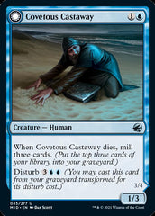 Covetous Castaway // Ghostly Castigator [Innistrad: Midnight Hunt] MTG Single Magic: The Gathering | Red Claw Gaming