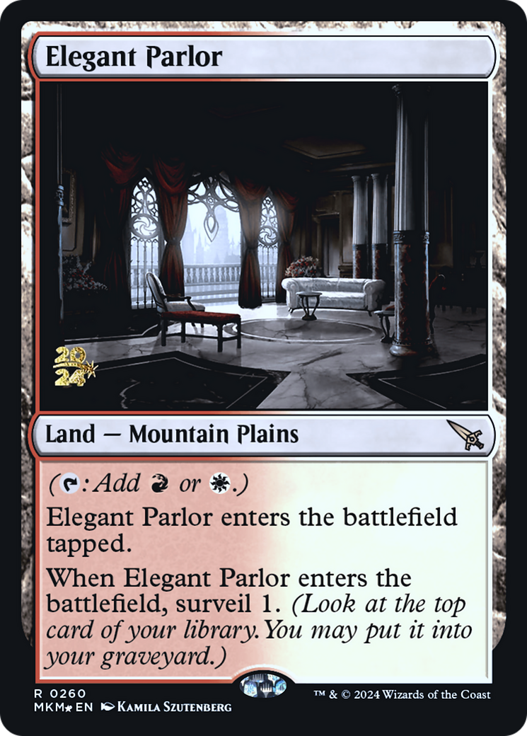 Elegant Parlor [Murders at Karlov Manor Prerelease Promos] MTG Single Magic: The Gathering    | Red Claw Gaming