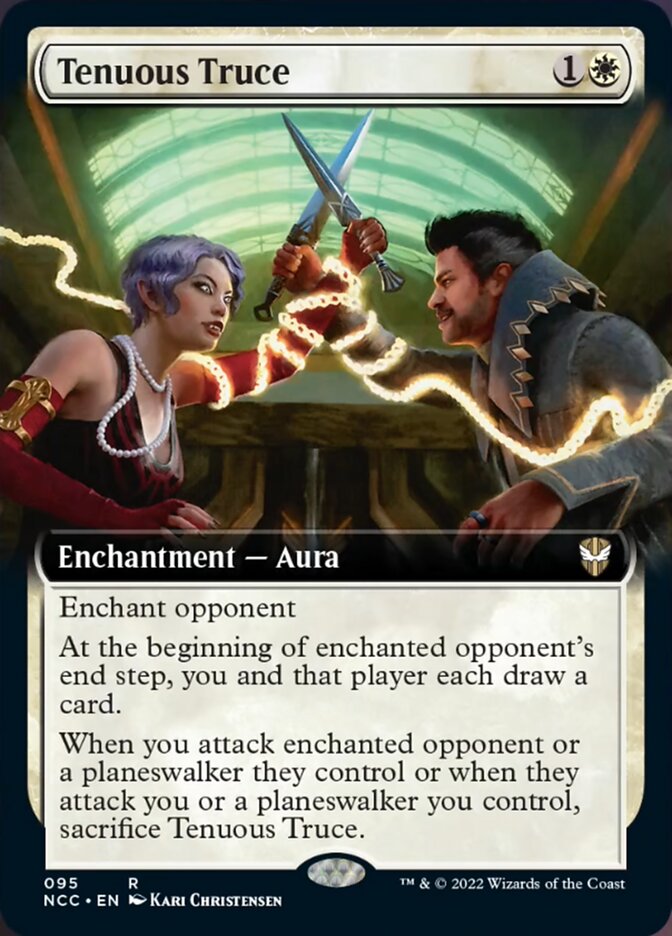 Tenuous Truce (Extended Art) [Streets of New Capenna Commander] MTG Single Magic: The Gathering | Red Claw Gaming