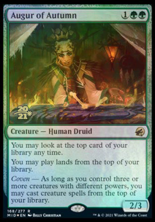 Augur of Autumn [Innistrad: Midnight Hunt Prerelease Promos] MTG Single Magic: The Gathering | Red Claw Gaming