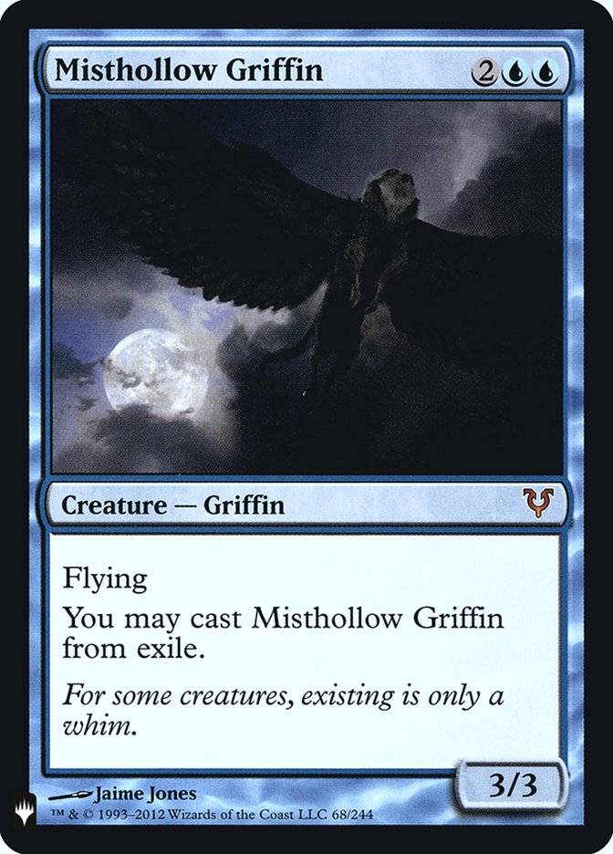 Misthollow Griffin [Mystery Booster] MTG Single Magic: The Gathering    | Red Claw Gaming