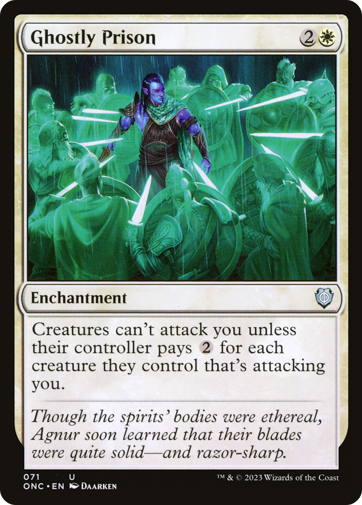 Ghostly Prison [Phyrexia: All Will Be One Commander] MTG Single Magic: The Gathering | Red Claw Gaming