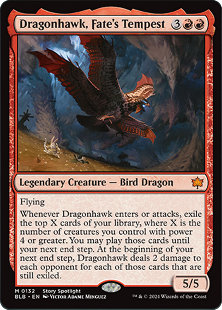 Dragonhawk, Fate's Tempest [Bloomburrow] MTG Single Magic: The Gathering | Red Claw Gaming