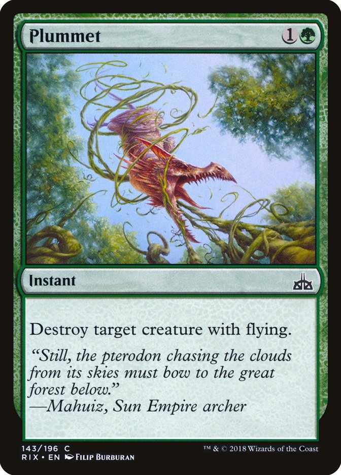 Plummet [Rivals of Ixalan] MTG Single Magic: The Gathering | Red Claw Gaming