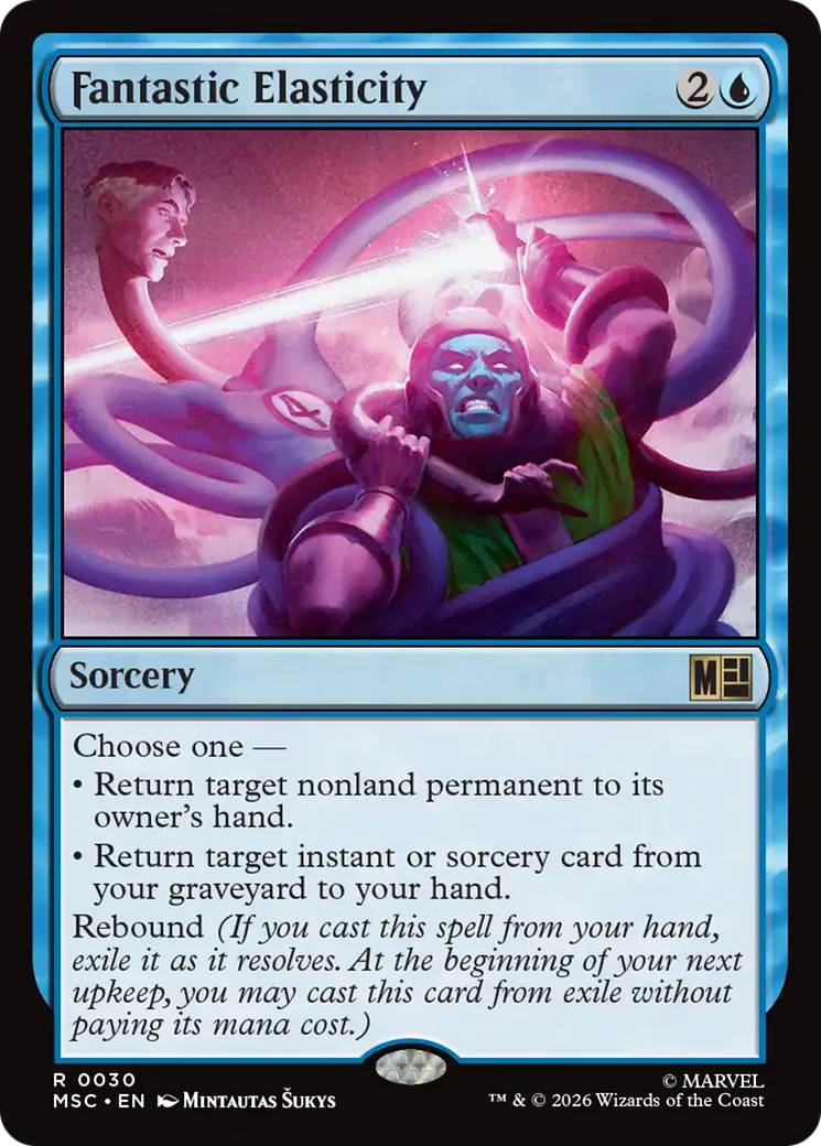 Fantastic Elasticity (Surge Foil) [Marvel Super Heroes Commander] | Red Claw Gaming