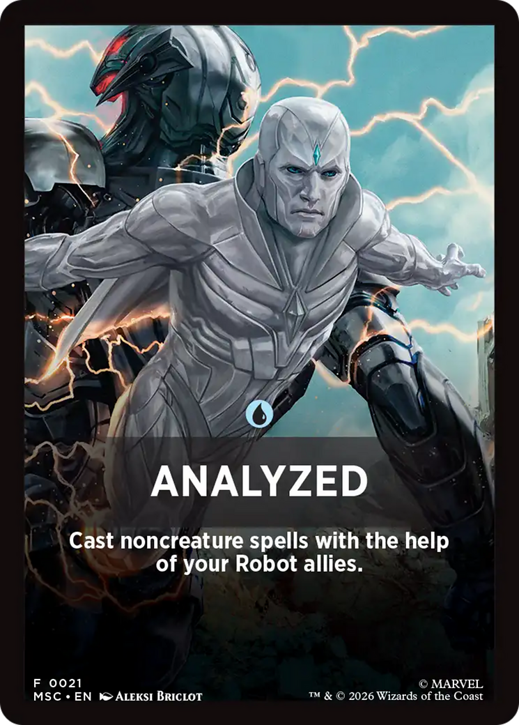 Analyzed Theme Card [Marvel Super Heroes Commander] MTG Single Magic: The Gathering | Red Claw Gaming