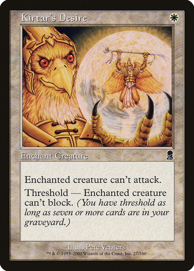 Kirtar's Desire [Odyssey] MTG Single Magic: The Gathering | Red Claw Gaming