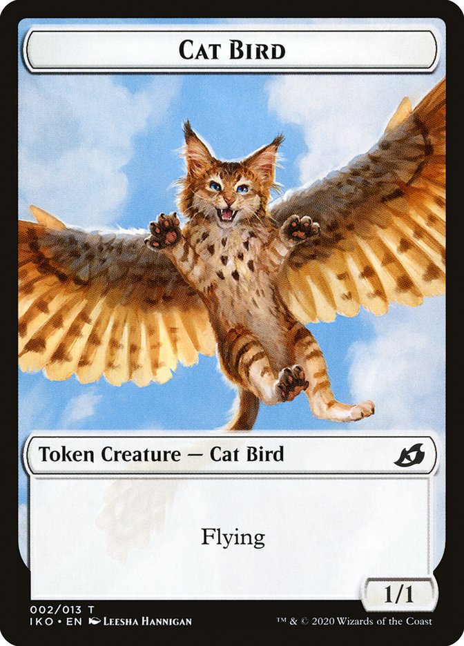 Cat Bird Token [Ikoria: Lair of Behemoths Tokens] MTG Single Magic: The Gathering | Red Claw Gaming