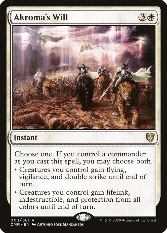 Akroma's Will [Commander Legends] MTG Single Magic: The Gathering | Red Claw Gaming