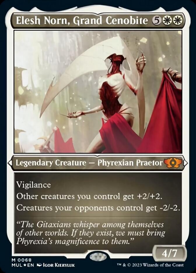 Elesh Norn, Grand Cenobite (Foil Etched) [Multiverse Legends] MTG Single Magic: The Gathering | Red Claw Gaming
