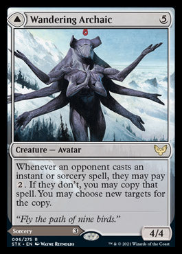Wandering Archaic // Explore the Vastlands [Strixhaven: School of Mages] MTG Single Magic: The Gathering | Red Claw Gaming