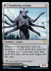 Wandering Archaic // Explore the Vastlands [Strixhaven: School of Mages] MTG Single Magic: The Gathering | Red Claw Gaming