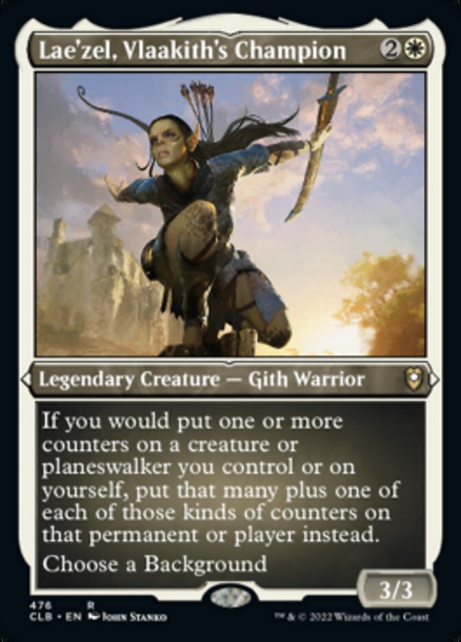 Lae'zel, Vlaakith's Champion (Foil Etched) [Commander Legends: Battle for Baldur's Gate] MTG Single Magic: The Gathering | Red Claw Gaming