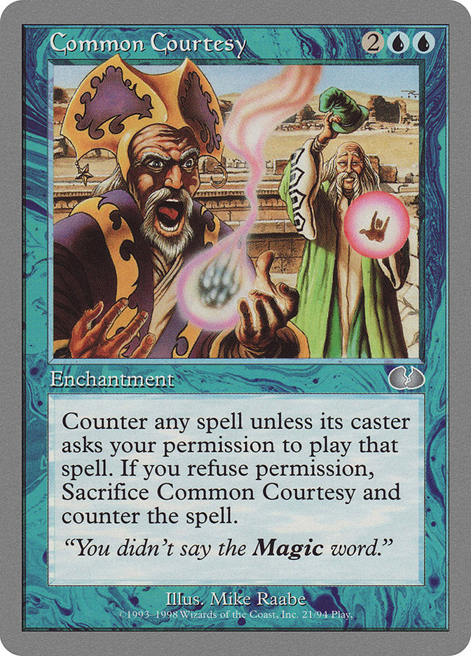 Common Courtesy [Unglued] MTG Single Magic: The Gathering | Red Claw Gaming