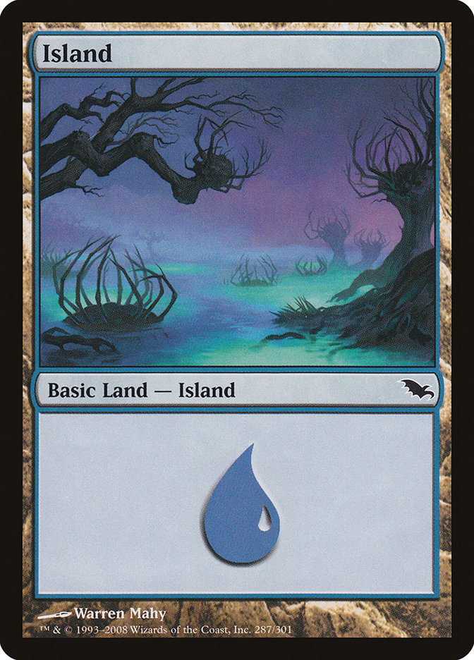 Island (287) [Shadowmoor] MTG Single Magic: The Gathering | Red Claw Gaming