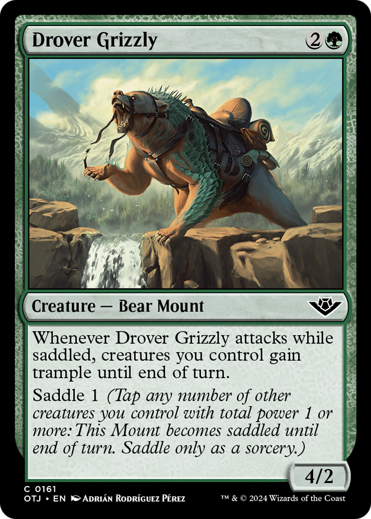 Drover Grizzly [Outlaws of Thunder Junction] MTG Single Magic: The Gathering    | Red Claw Gaming